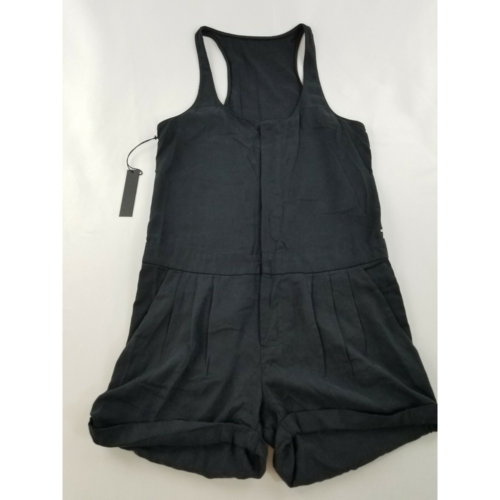 Joe's women shirt shorts jumpsuit W4894929 black sz 27 $189